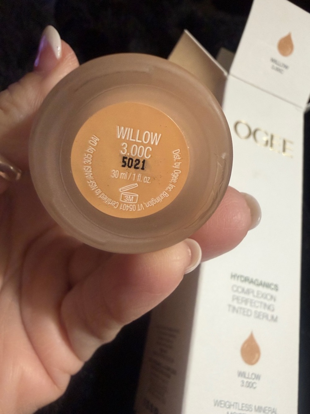 Ogee Hydraganics Complexion Perfecting Tinted Serum (Willow 3.00C) - NWOT - Picture 10 of 11